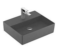 Villeroy & Boch Memento 2.0 lavabo 4A2251I4 50 x 42 cm, Graphite C-plus, avec trou pour robinetterie, sans trop-plein