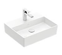 Villeroy & Boch Memento 2.0 lavabo 4A2251R1 50 x 42 cm, blanc alpin C-plus, avec trou pour robinetterie, sans trop-plein
