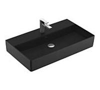 Villeroy & Boch Memento 2.0 lavabo 4A2281S5 80 x 47 cm, Ebony C-plus, avec trou pour robinetterie, sans trop-plein