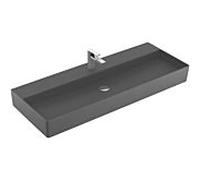 Villeroy & Boch Memento 2.0 lavabo 4A22C2I4 120 x 47 cm, Graphite C-plus, avec trou pour robinetterie, sans trop-plein