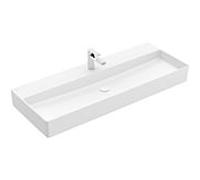 Villeroy & Boch Memento 2.0 lavabo 4A22C2RW 120 x 47 cm, Stone White C-plus, avec trou pour robinetterie, sans trop-plein
