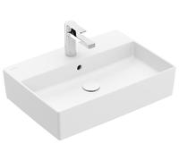 Villeroy & Boch Memento 2.0 lavabo à poser, 600 x 420 mm, 1 trou pour robinet, avec trop-plein, poli, 4A0760RW, Couleur: Blanc pierre, Céramique Plus