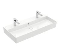 Villeroy & Boch Memento 2.0 lavabo - dessous meulé 100x47cm - avec trop-plein 2 trous de robinet blanc 4A221L01 4a221l01
