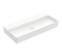 Villeroy & Boch Memento 2.0 lavabo - dessous rectifié 100x47cm - sans trop-plein sans trou de robinet blanc 4a221f01