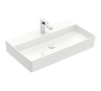 Villeroy & Boch Memento 2.0 lavabo - dessous rectifié 80x47cm - sans trop-plein 1 trou de robinet blanc 4a228l01