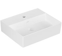 Villeroy & Boch Memento 2.0 lavabo mural, 1 trou pour robinet, sans trop-plein, non poncé, 500x420mm, 4A2251RW, Couleur: Blanc pierre CéramiquePlus