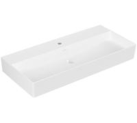 Villeroy & Boch Memento 2.0 lavabo mural, 1 trou pour robinet, sans trop-plein, poli, 1000x470mm, 4A221H01, Couleur: blanc-alpin