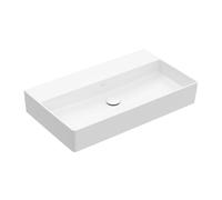 Lavabo Villeroy & Boch Memento 2.0 4A228FR1 800 x 470 x 140 mm, Céramique Blanc Alpin, sans trop-plein, dessous meulé