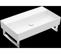 Villeroy & Boch Memento 2.0 lavabo mural, sans trou pour robinet, sans trop-plein, non poncé, 800x470mm, 4A2283RW, Couleur: Blanc pierre CéramiquePlus