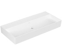 Villeroy & Boch Memento 2.0 vasque 4A22A3RW 100 x 47 cm, Stone White C-plus, sans trou pour robinetterie, sans trop-plein