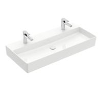 Villeroy & Boch Memento 2.0 lavabo 4A22A101 100 x 47 cm, blanc alpin, avec trou pour robinetterie, sans trop-plein