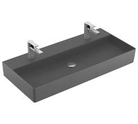 Villeroy & Boch Memento 2.0 lavabo 4A221KI4 100 x 47 cm, Graphite C-plus, avec trou pour robinetterie, sans trop-plein