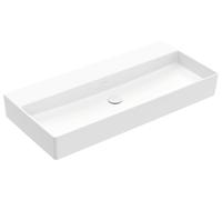 Villeroy & Boch Memento 2.0, lavabo suspendu, 1000 x 470 mm, sans trou pour robinet, sans trop-plein, non poli, 4A22A3R1, Couleur: Céramique blanche plus