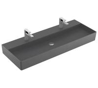 Villeroy & Boch Memento 2.0, lavabo suspendu, 1200 x 470 mm, sans trop-plein, poli, 4A22CGI4, Couleur: Graphite, Ceramic Plus