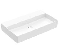 Villeroy & Boch Memento 2.0, lavabo suspendu, 800 x 470 mm, sans trou pour robinet, sans trop-plein, poli, 4A228FR1, Couleur: Céramique blanche plus