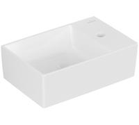 Villeroy & Boch Memento 2.0 lave-mains, 1 trou pour robinet, sans trop-plein, poli, 400x260mm, 43234G01, Couleur: blanc-alpin