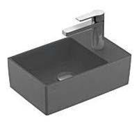 Villeroy & Boch Memento 2.0 Lave-mains 432340I4 40 x 26 cm, Graphite C-plus, avec trou pour robinetterie, sans trop-plein