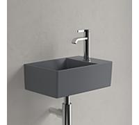 Villeroy & Boch Memento 2.0 lave-mains 43234GI4 40 x 26 cm, Graphite C-plus, avec trou pour robinetterie, sans trop-plein