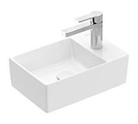 Villeroy & Boch Memento 2.0 lave-mains 43234GR1 40 x 26 cm, blanc alpin C-plus, avec trou pour robinetterie, sans trop-plein
