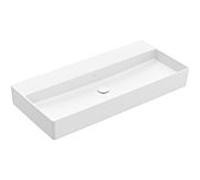 Villeroy & Boch Memento 2.0 vasque 4A221FRW 100 x 47 cm, Stone White C-plus, sans trou pour robinetterie, sans trop-plein