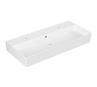 Villeroy & Boch Memento 2.0, lavabo suspendu, 1000 x 470 mm, avec trop-plein, poli, 4A221L, Coloris: CÃ©ramique blanche plus - 4A221LR1