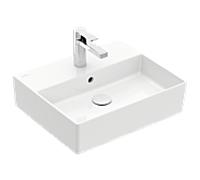 Villeroy & Boch Vasque Memento 2.0 4A225001 50 x 42 cm Blanc alpin 1 trou robinet Trop-plein