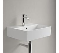 Villeroy & Boch Memento 2.0 vasque 4A2250RW 50 x 42 cm, Stone White C-plus, avec trou pour robinetterie, avec trop-plein
