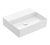 Villeroy & Boch Memento 2.0 vasque 4A225FRW 50 x 42 cm, Stone White C-plus, sans trou pour robinetterie, sans trop-plein