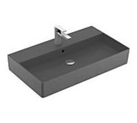 Villeroy & Boch – Vasque Memento 2.0 4A2280I4 80x47 cm Graphite C‑Plus, trou robinet, trop‑plein