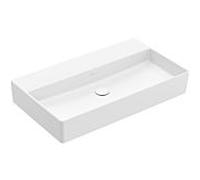 Villeroy & Boch Memento 2.0 vasque 4A2283RW 80 x 47 cm, Stone White C-plus, sans trou pour robinetterie, sans trop-plein