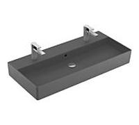 Villeroy & Boch Memento 2.0 vasque 4A22A4I4 100 x 47 cm, Graphite C-plus, avec trou pour robinetterie, avec trop-plein