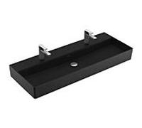 Villeroy & Boch Memento 2.0 vasque 4A22C1S5 120 x 47 cm, Ebony C-plus, avec trou pour robinetterie, sans trop-plein