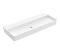Villeroy & Boch Memento 2.0 lavabo 4A22C3RW 120 x 47 cm, Stone White C-plus, sans trou pour robinetterie, sans trop-plein