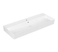 Villeroy & Boch Memento 2.0 vasque 4A22C501 120 x 47 cm, blanc alpine, avec trou pour robinetterie, avec trop-plein