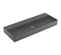 Villeroy & Boch Memento 2.0 vasque 4A22CFI4 120 x 47 cm, Graphite C-plus, sans trou pour robinetterie, sans trop-plein