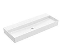 Villeroy & Boch Memento 2.0 vasque 4A22CFRW 120 x 47 cm, Stone White C-plus, sans trou pour robinetterie, sans trop-plein