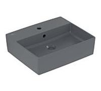Villeroy & Boch Memento 2.0 vasque à poser 4A0750I4 50 x 42 cm, Graphite C-plus, avec trou pour robinetterie, avec trop-plein