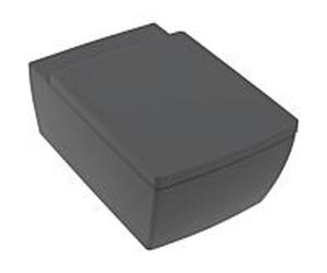 Villeroy & Boch Memento 2.0 WC , modèle mural à fond creux 4633R0I4 Graphite C-plus, 37,5x56cm, chasse directe