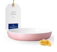 Villeroy & Boch - Memphis Collection assiette à pâtes rose vif, résistant au lave-vaisselle/micro-ondes, assiette creuse pour pâtes et nouilles, assiette à pâtes céramique, porcelaine Premium