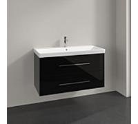 Villeroy & Boch Avento - Meuble sous lavabo avec 2 tiroirs 980 x 514 x 452mm crystal black