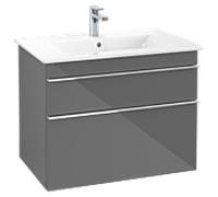 Villeroy & Boch Meuble sous-lavabo Venticello A92501FP, 753 x 590 x 502 mm Glossy Grey