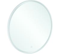 Villeroy und Boch Subway 3. 1930 Spiegel A4649100 cadre en aluminium, rond, 91 x 91 x 4,5 cm, blanc mat