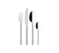 Villeroy & Boch - Montauk Couverts De Table 24 Pièces 6 Personnes, Garanti Lave-Vaisselle, Ensemble Couvert, Set De Couverts De Table, Acier Inoxydable