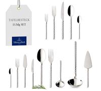 Villeroy & Boch Montauk Couverts de table pour 12 personnes, 113 pièces, Acier inoxydable