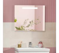 Villeroy und Boch Plus pour voir Miroir lumineux LED A430A500 80 x 60 x 3 cm, 10 W, pour commutation de pièce, IP44