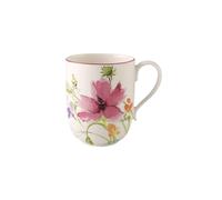 Villeroy & Boch - Mug à Latte Macchiato Mariefleur Basic, Beau Mug à Café avec Décor Floral Enjoué en Porcelaine Premium, 480 ml