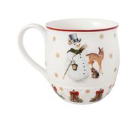 Villeroy & Boch - Toy's Fantasy Mug avec Anse Bonhomme de Neige Multicolore, Tasse à Café, Vaisselle, Gobelet de Noël, Article de Noël, Porcelaine Haut de Gamme