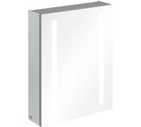 Villeroy & Boch My View 14+ armoire de toilette - avec 2 portes avec éclairage LED vertical 60x75x17.3cm - incl. boîte à médicaments verrouillable A4336000