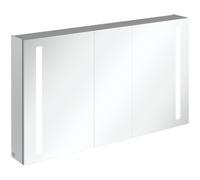 Villeroy & Boch My View 14+ armoire de toilette - avec 3 portes avec éclairage LED vertical 130x75x17.3cm - incl. boîte à médicaments verrouillable A4331300