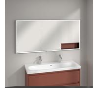 Villeroy & Boch My View+ Armoire de toilette, 3 portes, B48216AH,